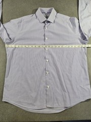 Richard James Shirt Mens 17 Inch Collar Lilac Striped Mayfair Poplin 100% Cotton