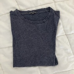 Threads 4 Thought Dark Blue/Gray Long Sleeve Crewneck Shirt – Medium Cotton/Poly