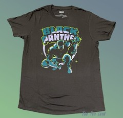New Marvel Black Panther Movie Charcoal Mens Classic Vintage T-Shirt