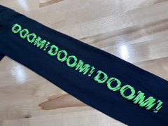 Nickelodeon Invader Zim Doom Doom Doom Graphics BLACK Long Sleeve Tshirt Sz S