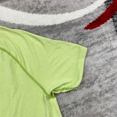 Gymshark Shirt Medium Green Performance Spell Out Gym Workout Gain Lifter Mens