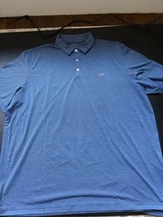 Vineyard Vines Performance Golf Polo Blue and White Stripe Men’s XXL