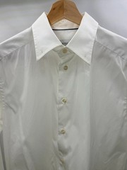 38 15 ETON Slim Pointed Pin Collar Solid White Dress Shirt