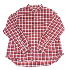 Old Navy Mens XXL Everyday Shirt Regular Fit Built-In Flex Red Plaid Button Down