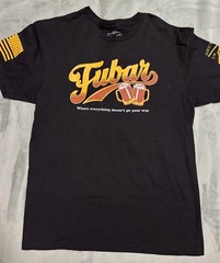 Grunt Style Fubar Beer Graphic T-Shirt, Size Large