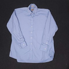 Vintage Gitman Bros Oxford Button Down Shirt Mens 17.5-35 Blue Made In USA