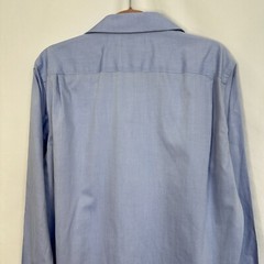 Buttoned Down Mens Button Up Long Sleeve Shirt Size 16 1/2 37 Blue Casual