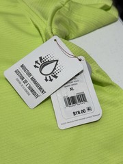 Reebok SS Performance Polo Sharp Green Moisture Management Sz XL NWT