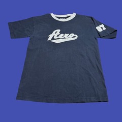 Vtg Aeropostale T Shirt Medium Blue Gray Logo Skater Grunge Y2K Preppy Classic