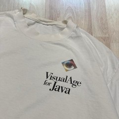Vintage 90s IBM Java Software Tech Computer Tee Shirt Large