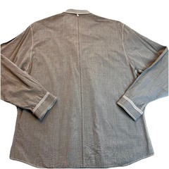 John Lennon Inspired Yoko Ono Mens Button Down Shirt Gray SZ XL – Beatles