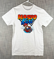 Size S – Nintendo Mario Kart Drifting Graphic T-Shirt White