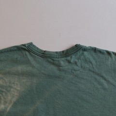 Green Blank Fruit of the Loom Pocket Tee T Shirt Sun Ghost Faded Distressed XXL