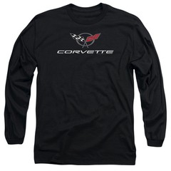 CHEVY CORVETTE MODERN EMBLEM Licensed Adult Men’s Long Sleeve Tee Shirt SM-3XL