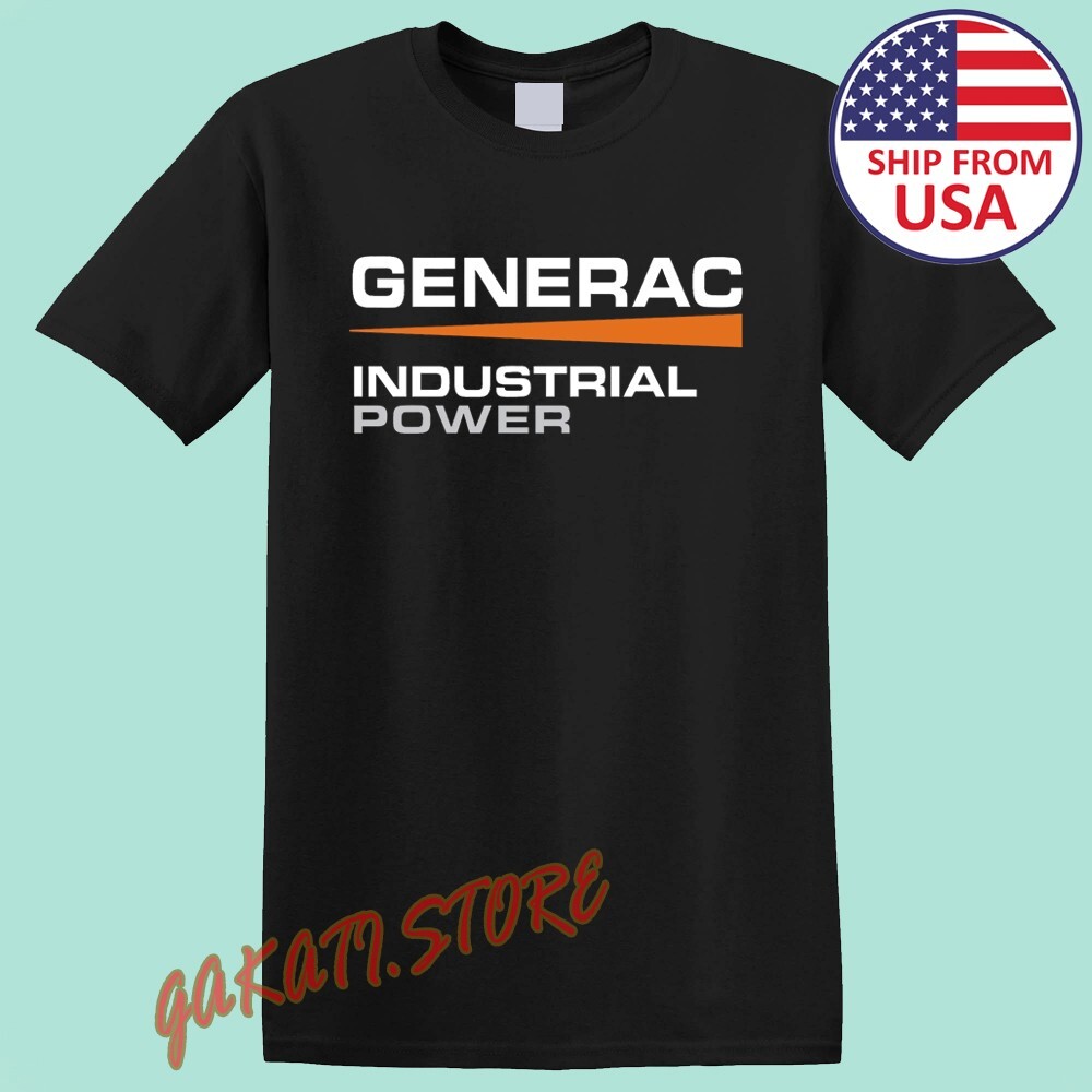 Generac Industrial Power Tools Men’s Black T-Shirt Size S-5XL