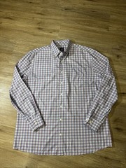 Johnnie-O PREP-FORMANCE Button Down Shirt Mens Large Scarlet Plaid