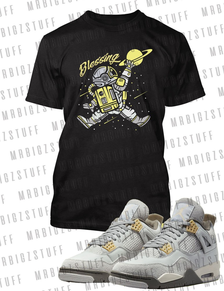 Blessed Atmosphere Graphic Sneaker Tee Shirt J4 Craft Big Tall Pro Club Shaka T