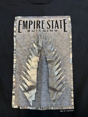 Vintage – Empire State Bldg Silver Foil Tshirt M