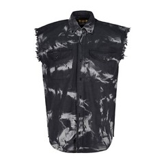BUTTON-DOWN SLEEVELESS DENIM SHIRTS FOR MEN – 100% COTTON