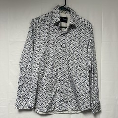 Robert Graham Modern American Men’s Button Up Long Sleeve Shirt Size Med AOP