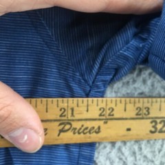 Apparel Collection Mcdo Button Up Short Sleeve Shirt Mens M Blue Cotton blend