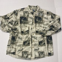 90’s Summa Outdoors Deer Print Button Down Shirt
