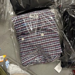 johnnie-o Prepformance Gingham Button Down Shirt Mens Size 16 Navy Red White