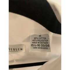 van heusen Button Down Cotton Blend Medium 15 1/2-16 33/34 White