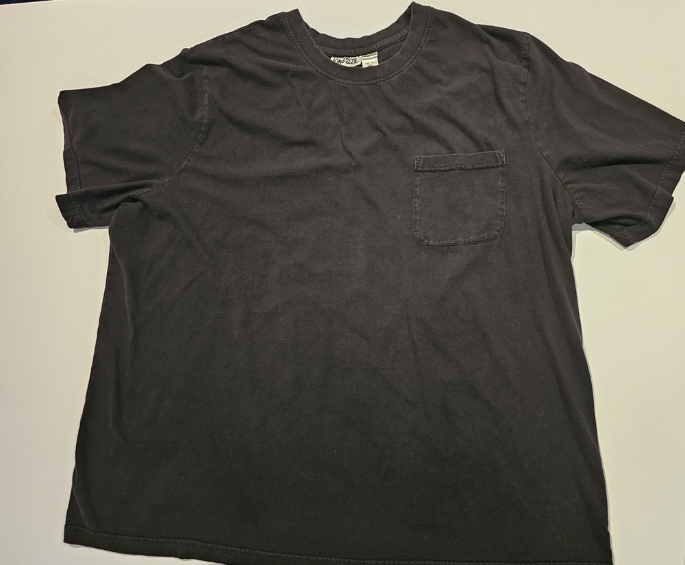 King Size Mens Big Tall Black Basic Short Sleeve T-shirt (60-0173-9) 3XL BIG