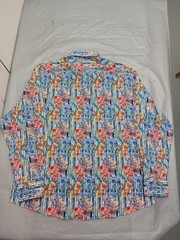 Bespoke Moda NWT Men’s Button Down Long Sleeve Abstract Floral Print 3XL