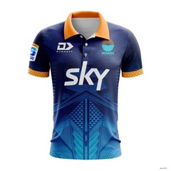 Personalized Super Rugby Moana Pasifika 2025 Home Polo Shirt Sky For Men’s