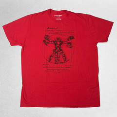Marvel Comics Deadpool RED “Vitruvian Man” Graphic Tee Shirt – Size XL – NWOT