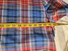 Goodthreads Oxford Slim Button-Down Shirt Mens XL Multicolor Red Blue Plaid