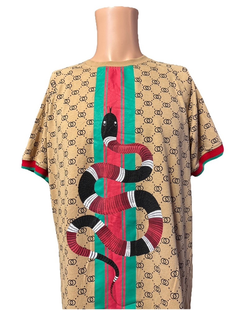 Bleeker & Mercer Designer Style Coral Snake T Shirt Graphic Tee Size XL
