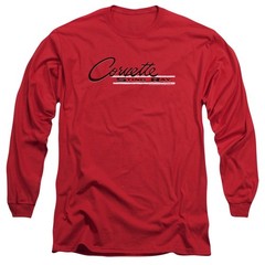 Chevrolet Corvette Stingray Script Logo Men’s Long Sleeve T-Shirt S-3XL Licensed