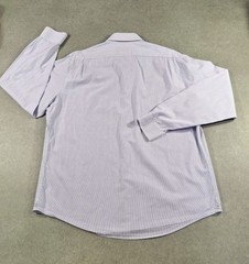 Richard James Shirt Mens 17 Inch Collar Lilac Striped Mayfair Poplin 100% Cotton