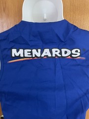 Menards Vest Medium Employee Work Uniform Button Save Big Money Streetwear