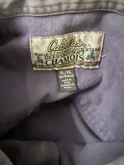 CABELA’S Deerskin Soft Chamois Dark Gray All Season Weight LS W/Pockets Men’s XL