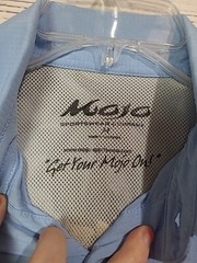 Mojo Mr. Big Blue Vented UPF Performance Button Down Shirt Men’s Size Medium