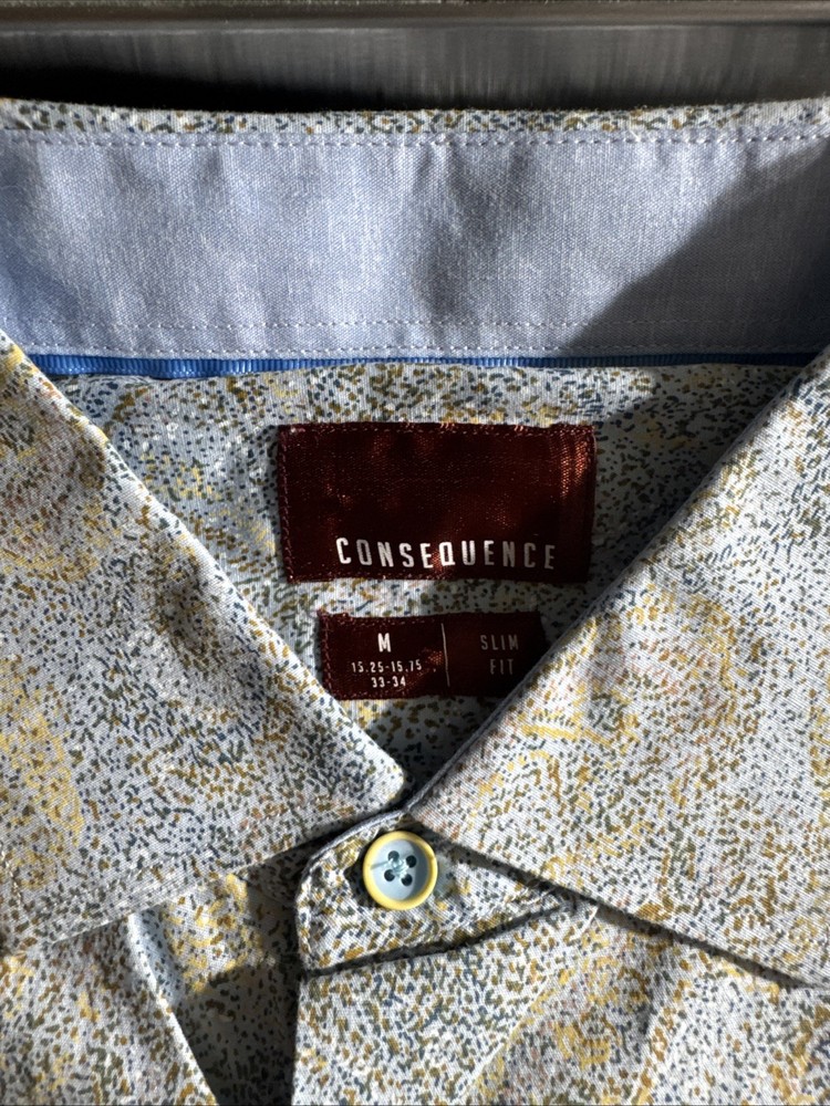 Consequence Medium Slim Fit Design Long Sleeve Shirt Men’s