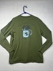 Southern Proper Making Spirits Spiked DOG Long Sleeve Shirt Green Men’s Size M