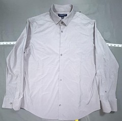 Mizzen+Main Dress Shirt Mens XL Gray Leeward Trim No Tuck Stretch Long Sleeve