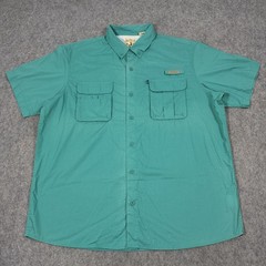RedHead Lightweight Button-Down Outdoor Casual Shirt Men’s Size 2XL Teal Green