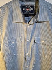 Ecko Unltd Authentic Classic Polo Button Up Shirt Men’s Size XL Grey Modern City