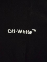 Off Wht Thick Scribble Lines Logo Black T-Shirt Cotton Regular Fit S/M/L/XL T25