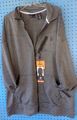 Spyder Active Lightweight Full Zip Sweater 2XL Logo Front Pockets
