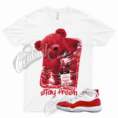 STAY Shirt for 11 Cherry Red Heritage Varsity Gym University Bred Win Like 96 1