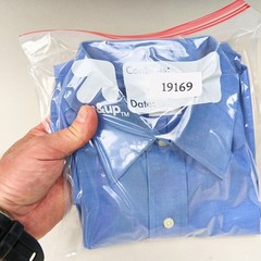 Brooks Brothers Blue Dress Shirt 14.5 32 Slim Fit Non Iron Point Collar