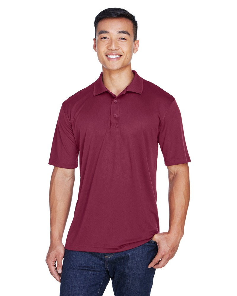 UltraClub 8405 Men’s 100% Polyester Mesh Moisture Wicking Cool & Dry Sport Polo
