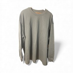 SKIMS T Shirt XL Heavyweight Cotton Mens Relaxed Long Sleeve Lounge Gunmetal New